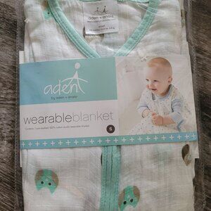 NIB 🦉 Aden + Anais Unisex 100% Cotton Muslin Wearable Blanket Owls 0-6 Months